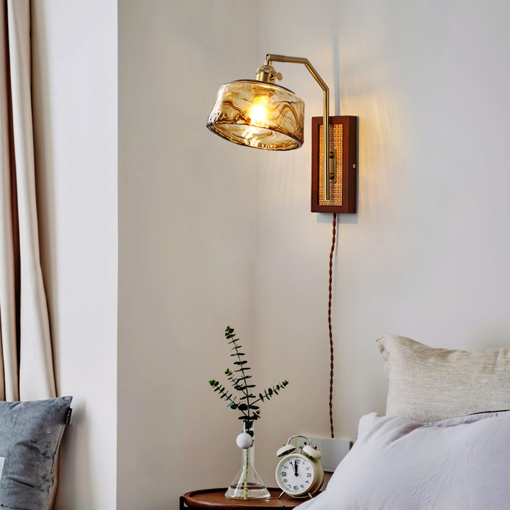 Cusorion Premium Nordic Art Glass Bamboo Wall Lamp