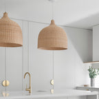 Willow Lustre Suspendu En Rattan Rustique