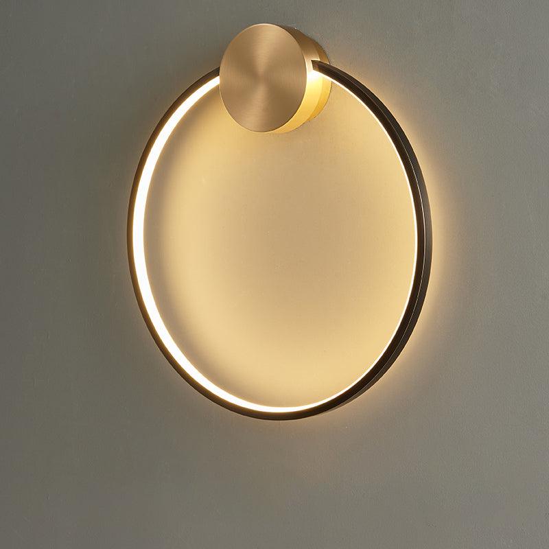 Maisie Applique Murale Moderne Minimaliste LED En Forme D'anneau En Laiton