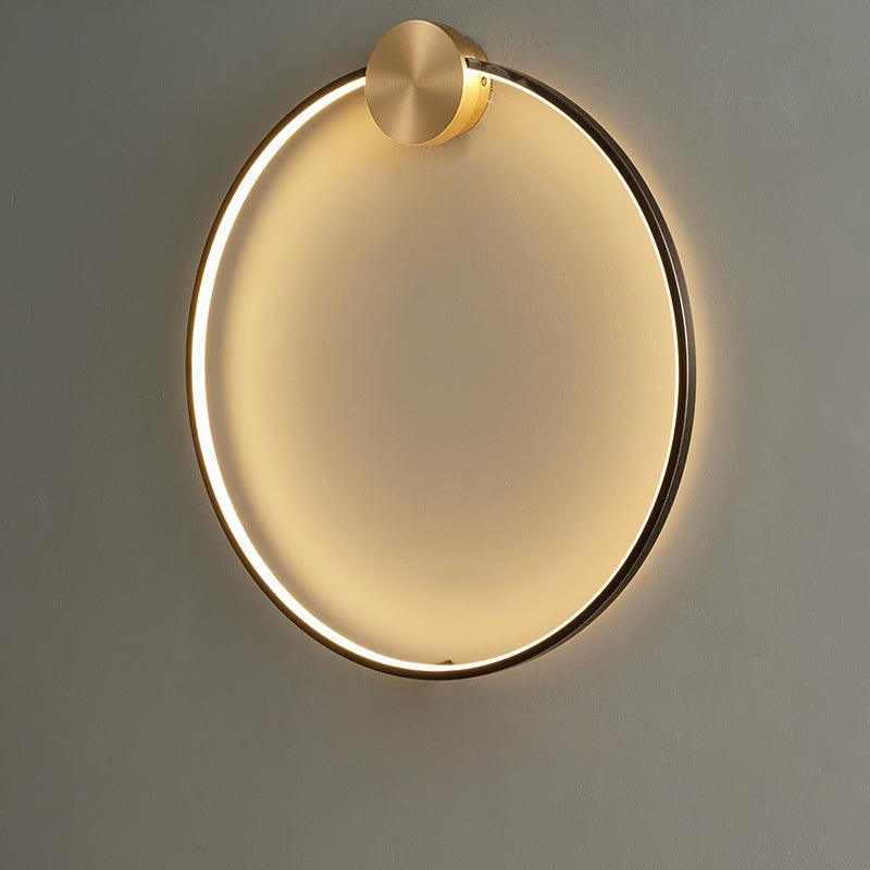 Maisie Applique Murale Moderne Minimaliste LED En Forme D'anneau En Laiton
