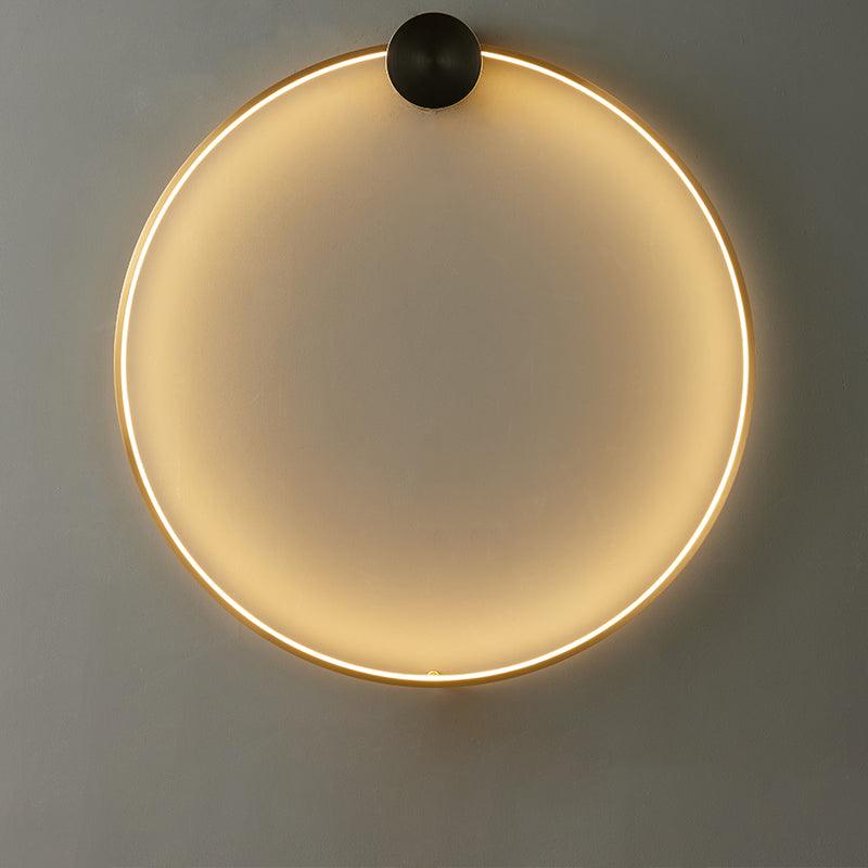 Maisie Applique Murale Moderne Minimaliste LED En Forme D'anneau En Laiton