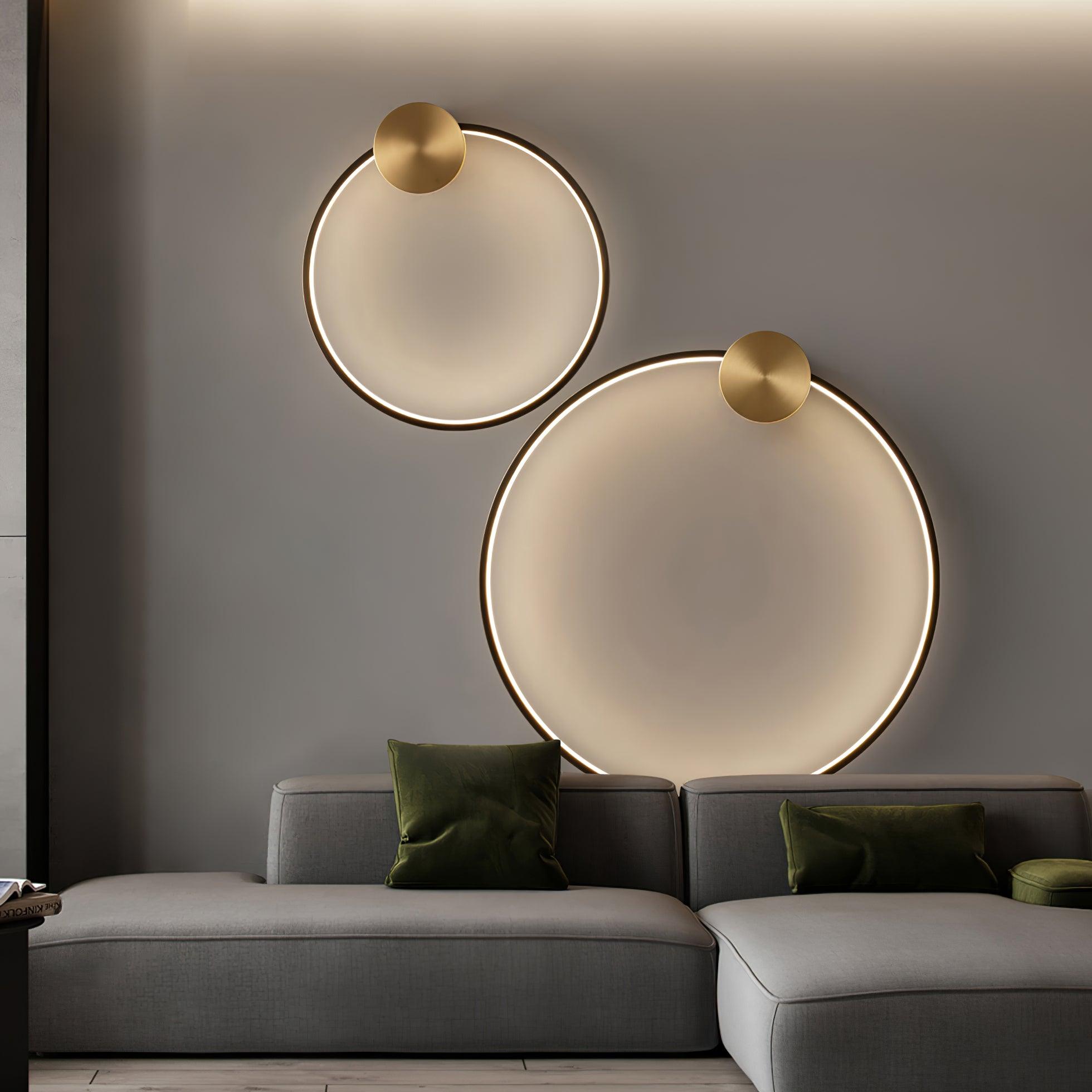Maisie Applique Murale Moderne Minimaliste LED En Forme D'anneau En Laiton