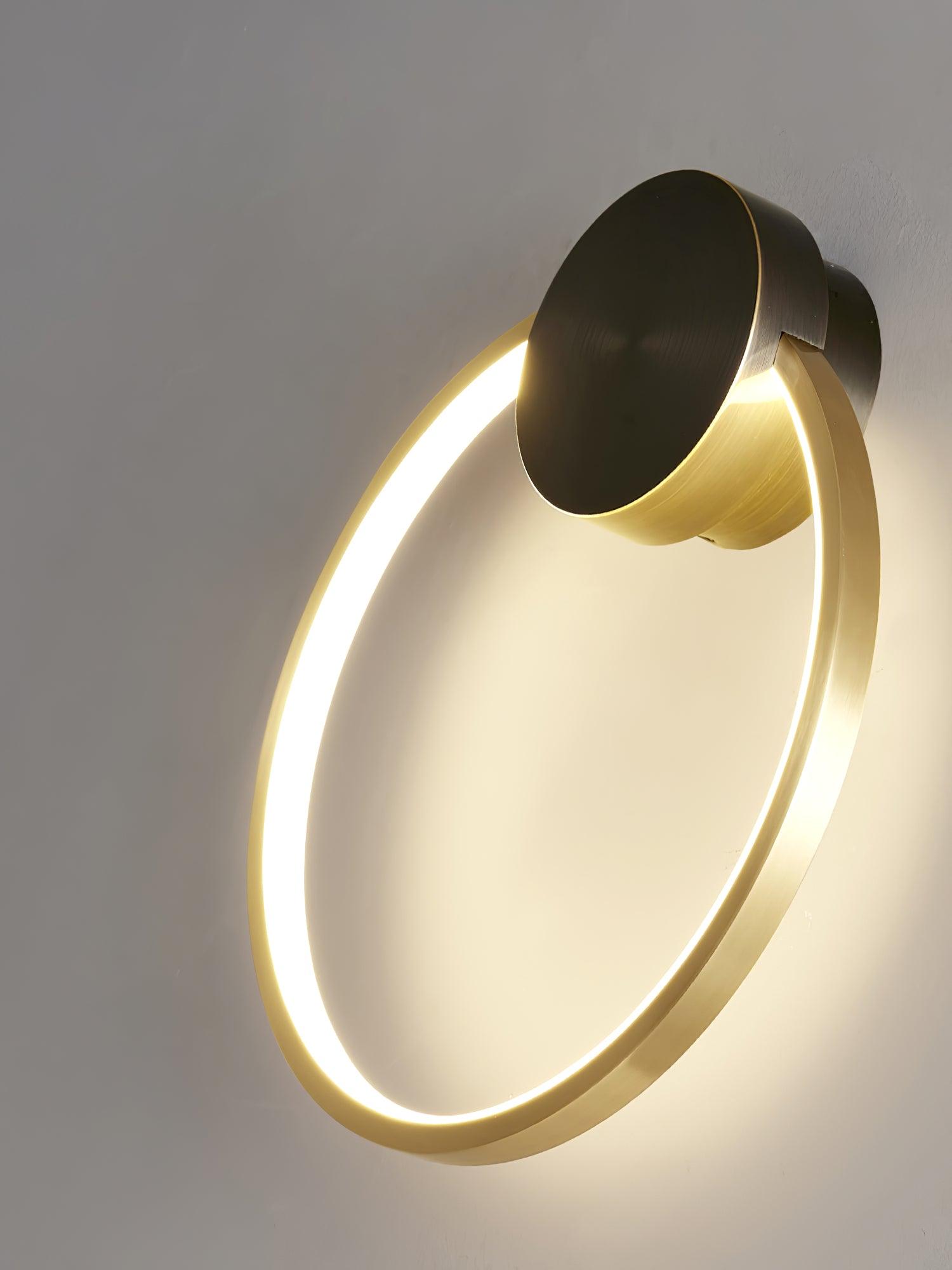 Maisie Applique Murale Moderne Minimaliste LED En Forme D'anneau En Laiton
