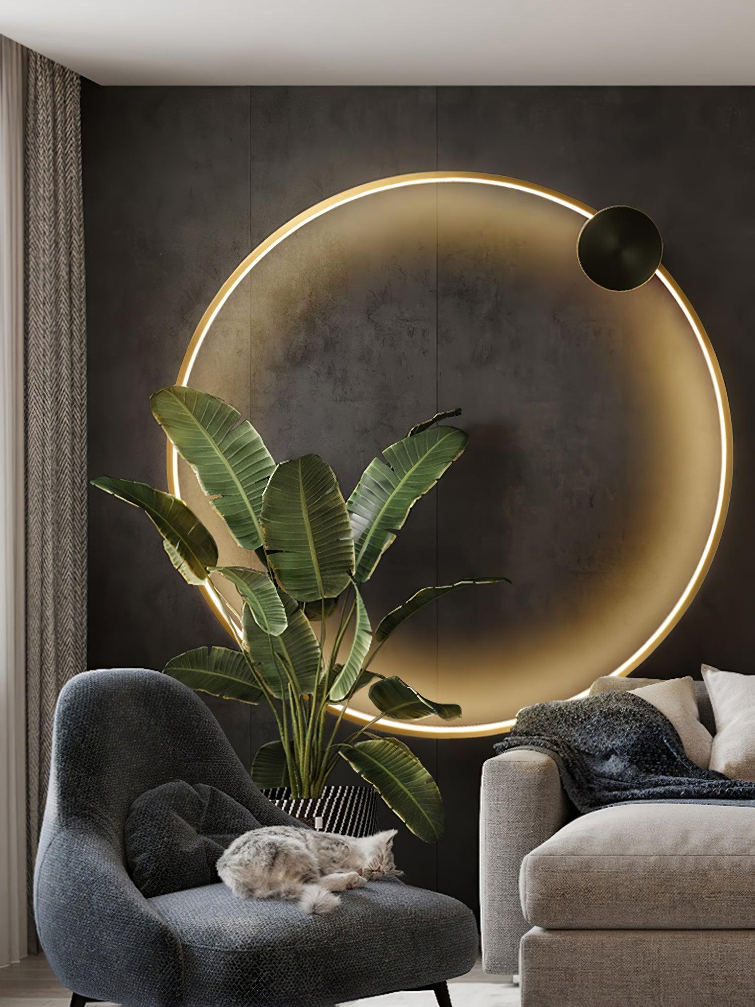 Maisie Applique Murale Moderne Minimaliste LED En Forme D'anneau En Laiton