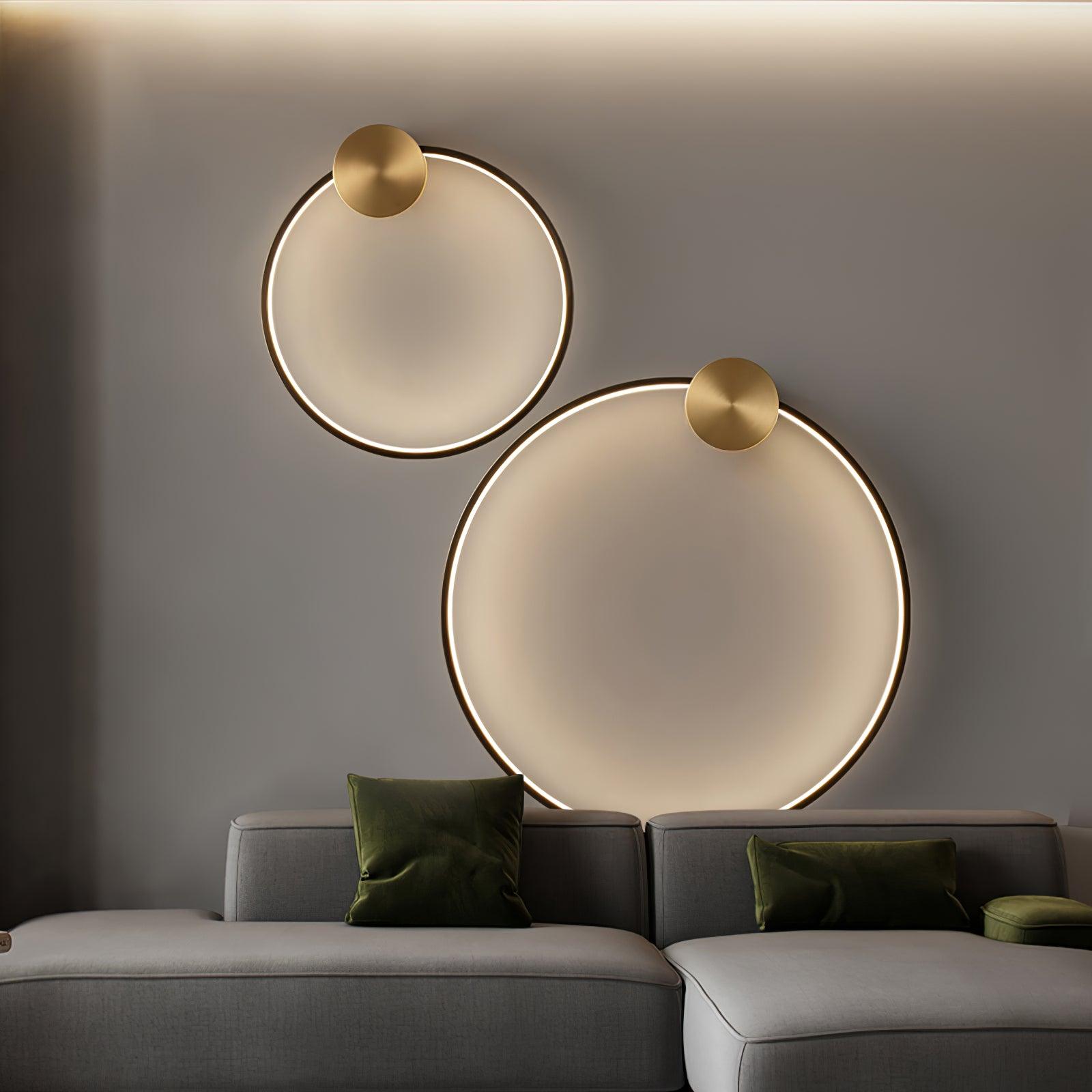 Maisie Applique Murale Moderne Minimaliste LED En Forme D'anneau En Laiton