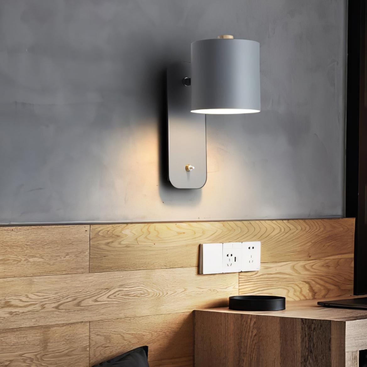 Lustra Applique Murale Cylindrique Rotative