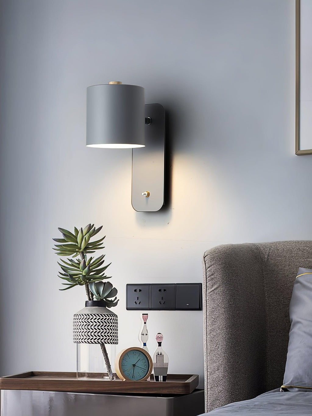 Lustra Applique Murale Cylindrique Rotative