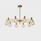 Lustra Lustre Globe En Verre Cadre Doré Moderne