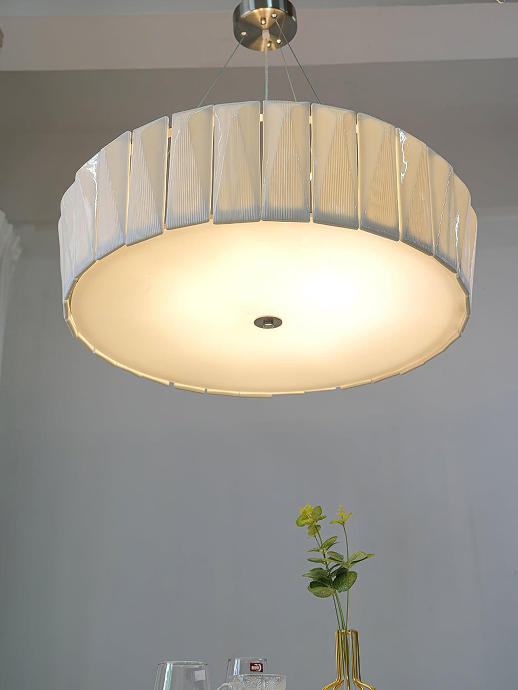 Vaeliora Côtes Céramique Suspension Lumière
