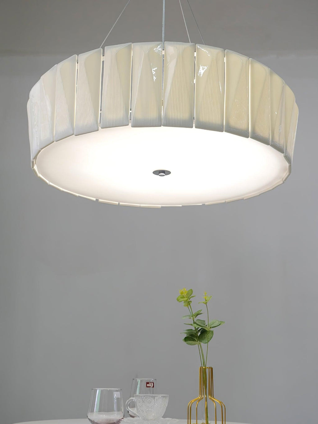 Vaeliora Côtes Céramique Suspension Lumière
