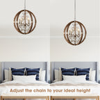 Suspension en bois et métal Oltheyra, élégance premium