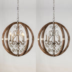Suspension en bois et métal Oltheyra, élégance premium