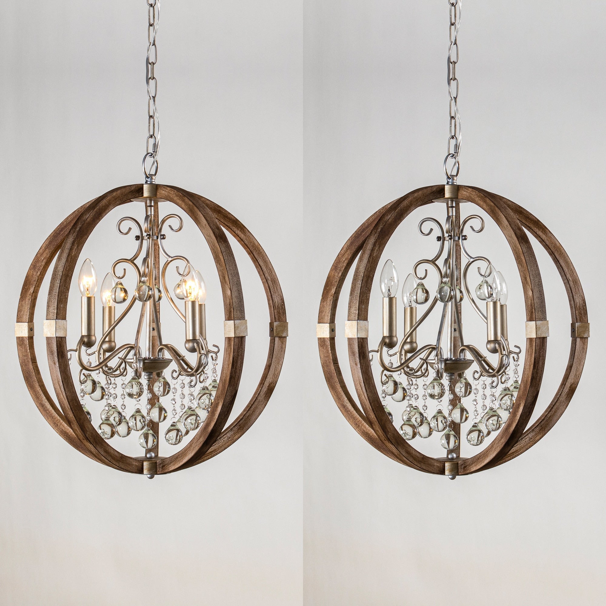 Suspension en bois et métal Oltheyra, élégance premium