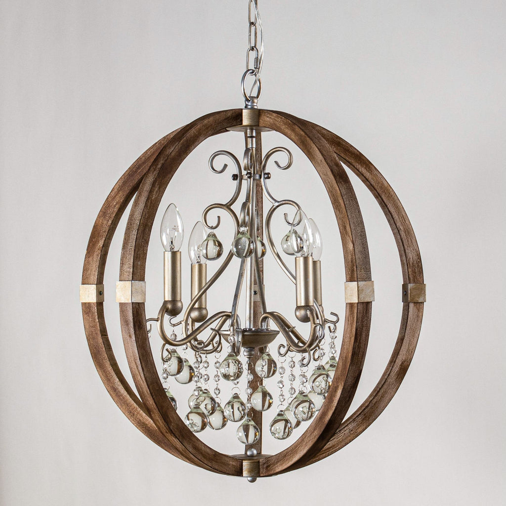 Suspension en bois et métal Oltheyra, élégance premium