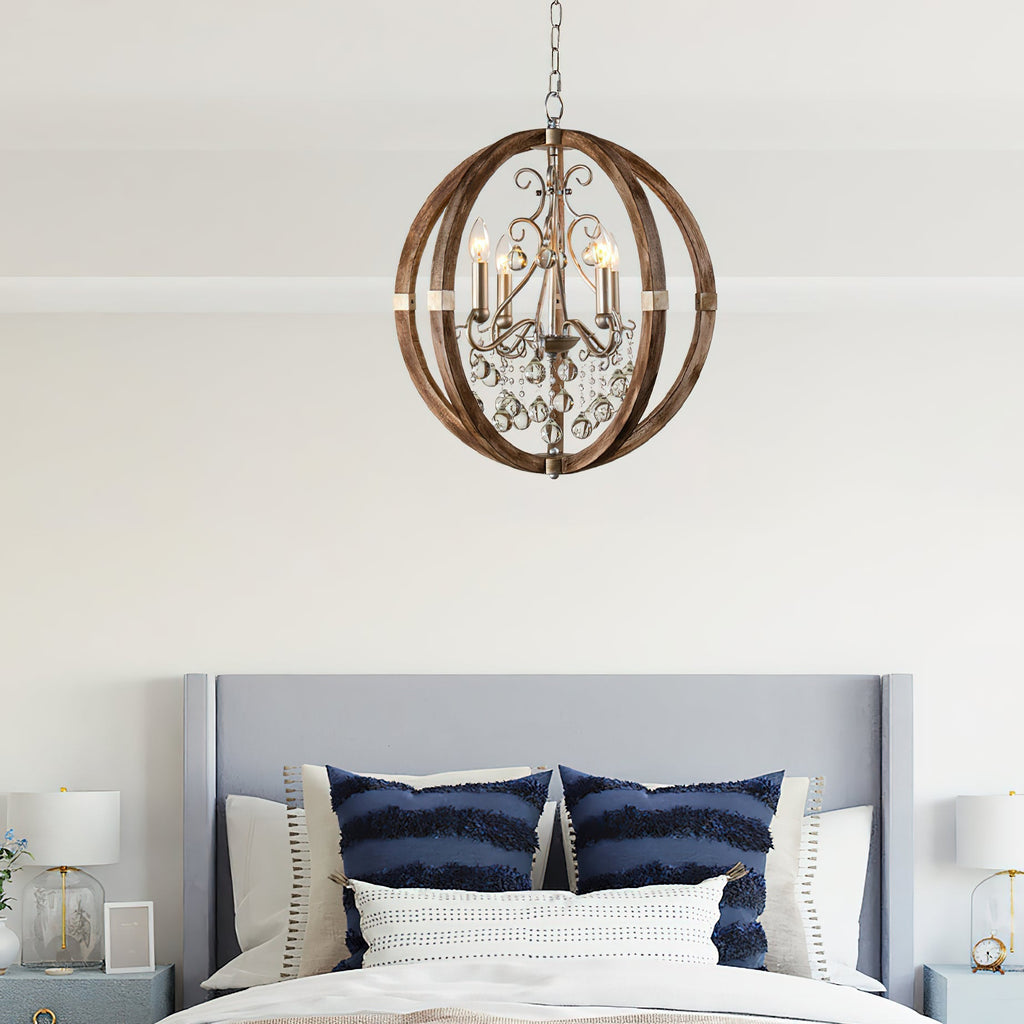 Suspension en bois et métal Oltheyra, élégance premium