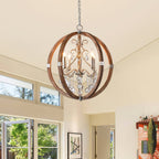 Suspension en bois et métal Oltheyra, élégance premium
