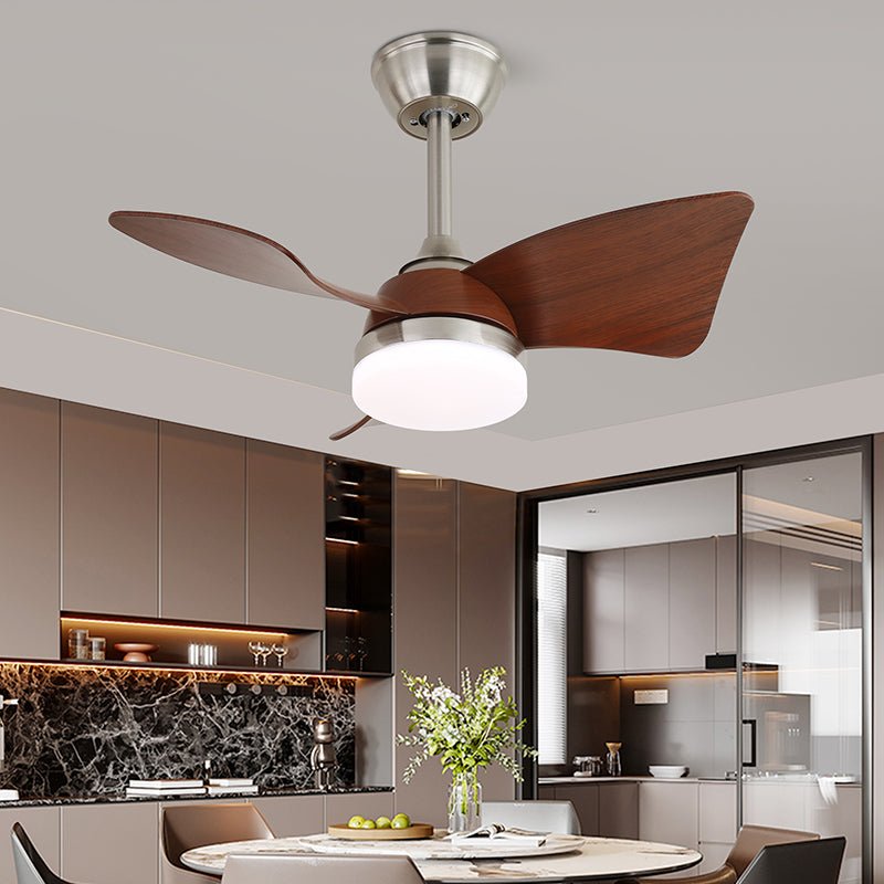 Plafonnier Ventilateur Arden Minimaliste en Bois Noir