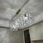 Lustra Lustre Cristal Branche Or LED