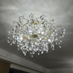 Lustra Lustre Cristal Branche Or LED