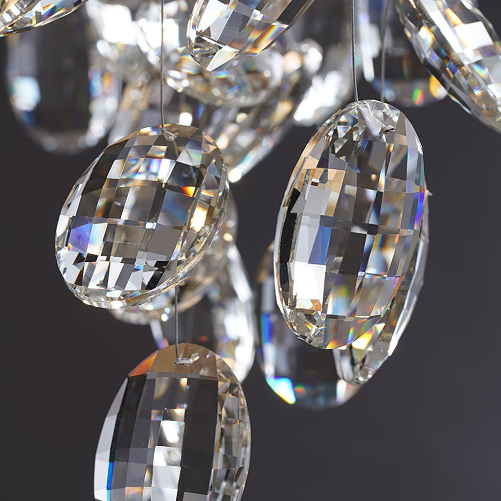 Lustra Lustre Cristal Branche Or LED