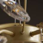 Lustra Lustre Cristal Branche Or LED