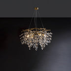 Lustra Lustre Cristal Branche Or LED