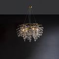 Lustra Lustre Cristal Branche Or LED
