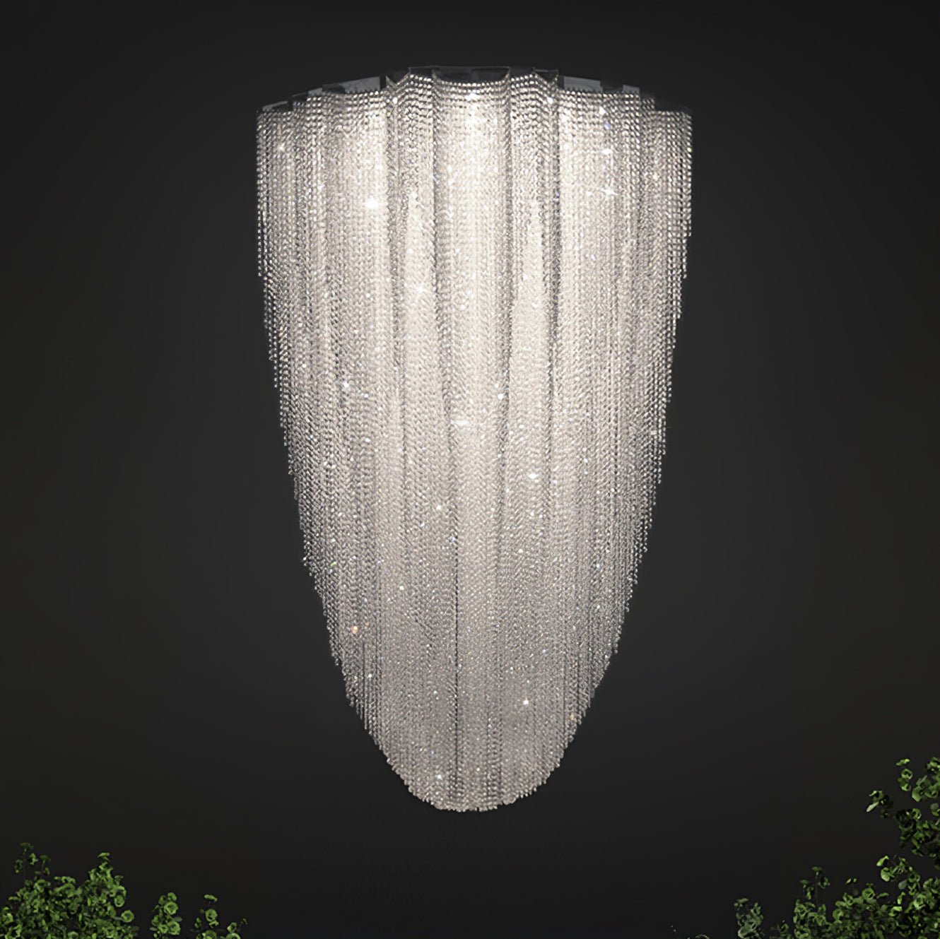 Zashayra Crystal Column Lustre