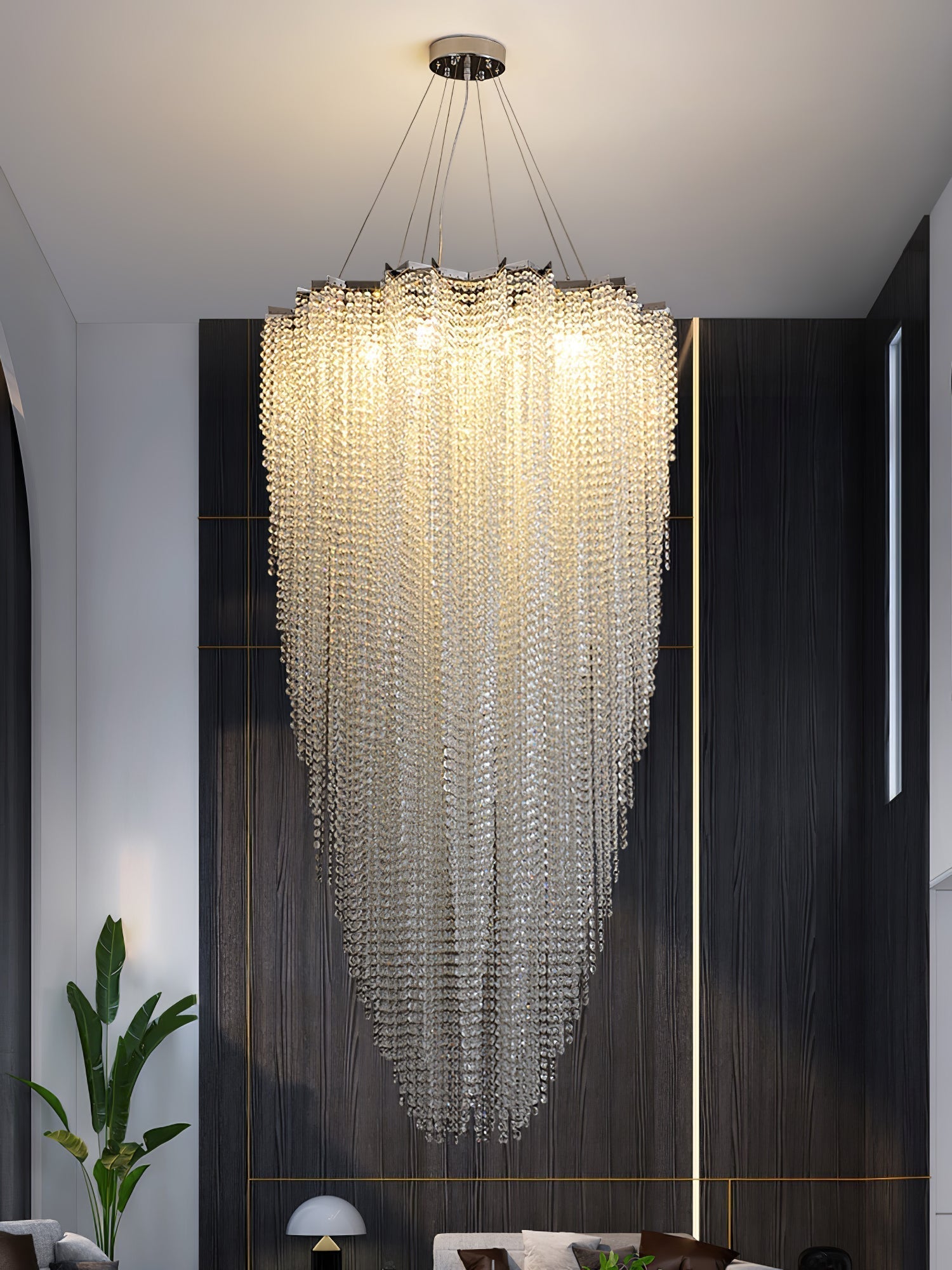 Zashayra Crystal Column Lustre