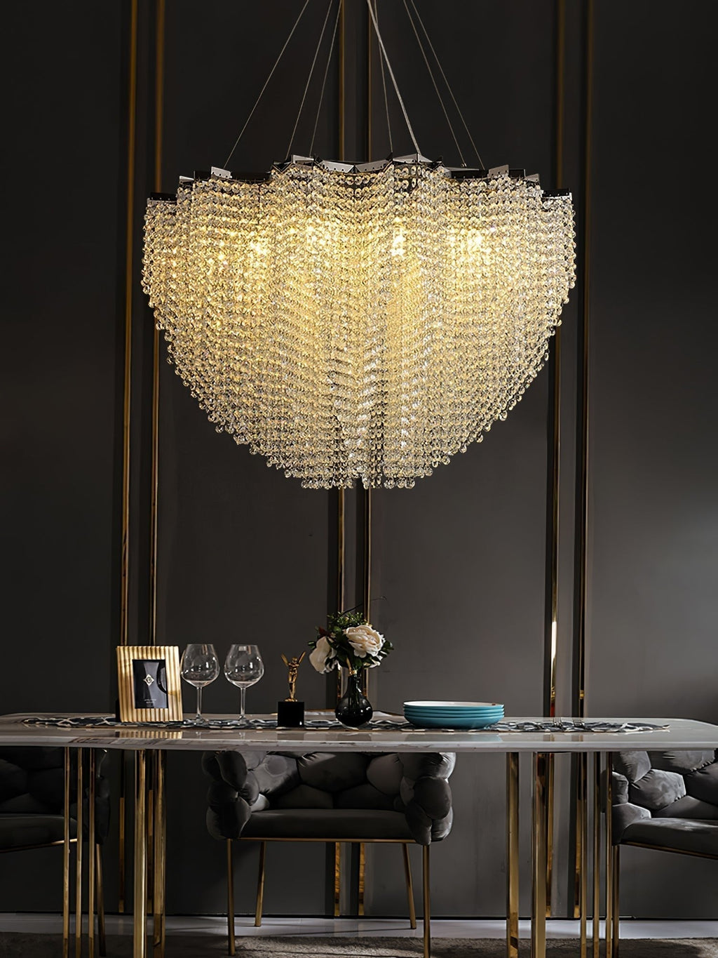 Zashayra Crystal Column Lustre