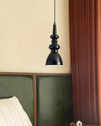 Aurvaror Nordic Art Noir Suspension Lumière