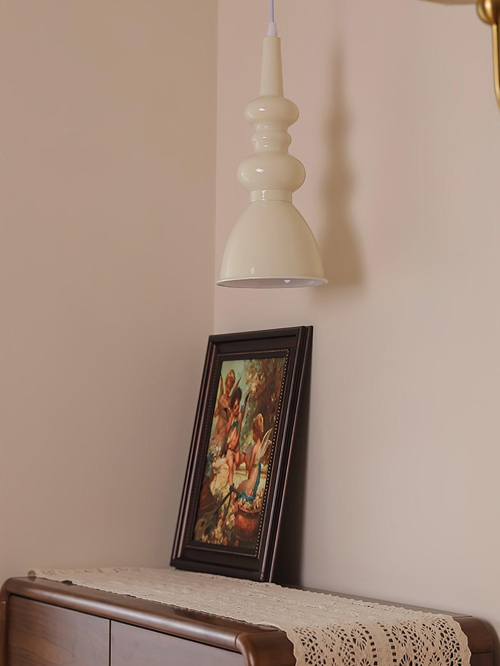 Aurvaror Nordic Art Noir Suspension Lumière