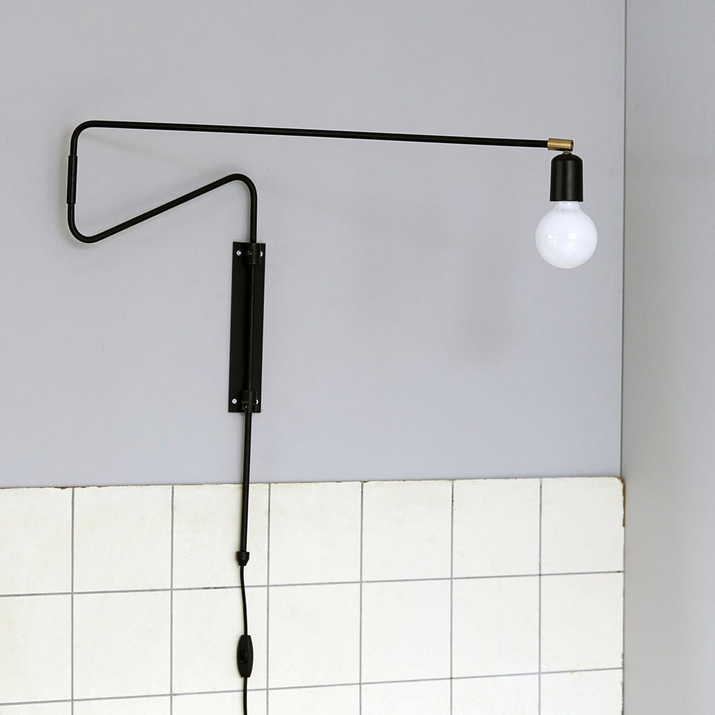 Elsoreth Modern Minimalist Swing Wall Lamp