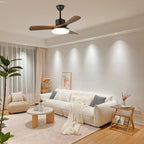 Plafonnier Ventilateur Darian Minimaliste en Bois