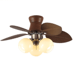 Plafonnier Ventilateur Walden Chêne avec Lumière