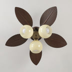 Plafonnier Ventilateur Walden Chêne avec Lumière