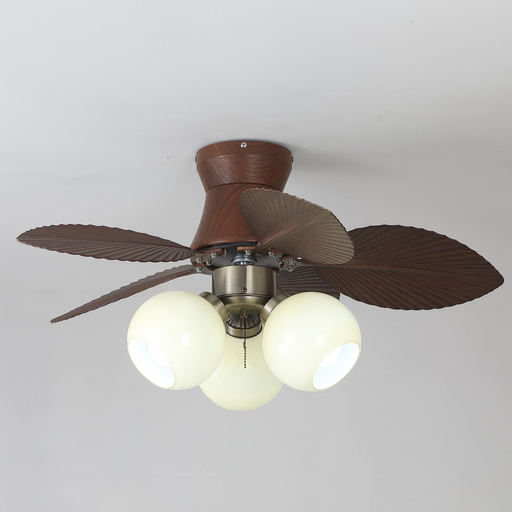Plafonnier Ventilateur Walden Chêne avec Lumière