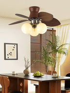 Plafonnier Ventilateur Walden Chêne avec Lumière
