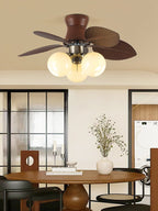 Plafonnier Ventilateur Walden Chêne avec Lumière