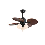 Ventilateur de plafond Solara Tropical en verre avec lumière