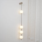 Lustra Applique Murale Sphères Verticales Laiton
