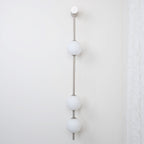 Lustra Applique Murale Sphères Verticales Laiton