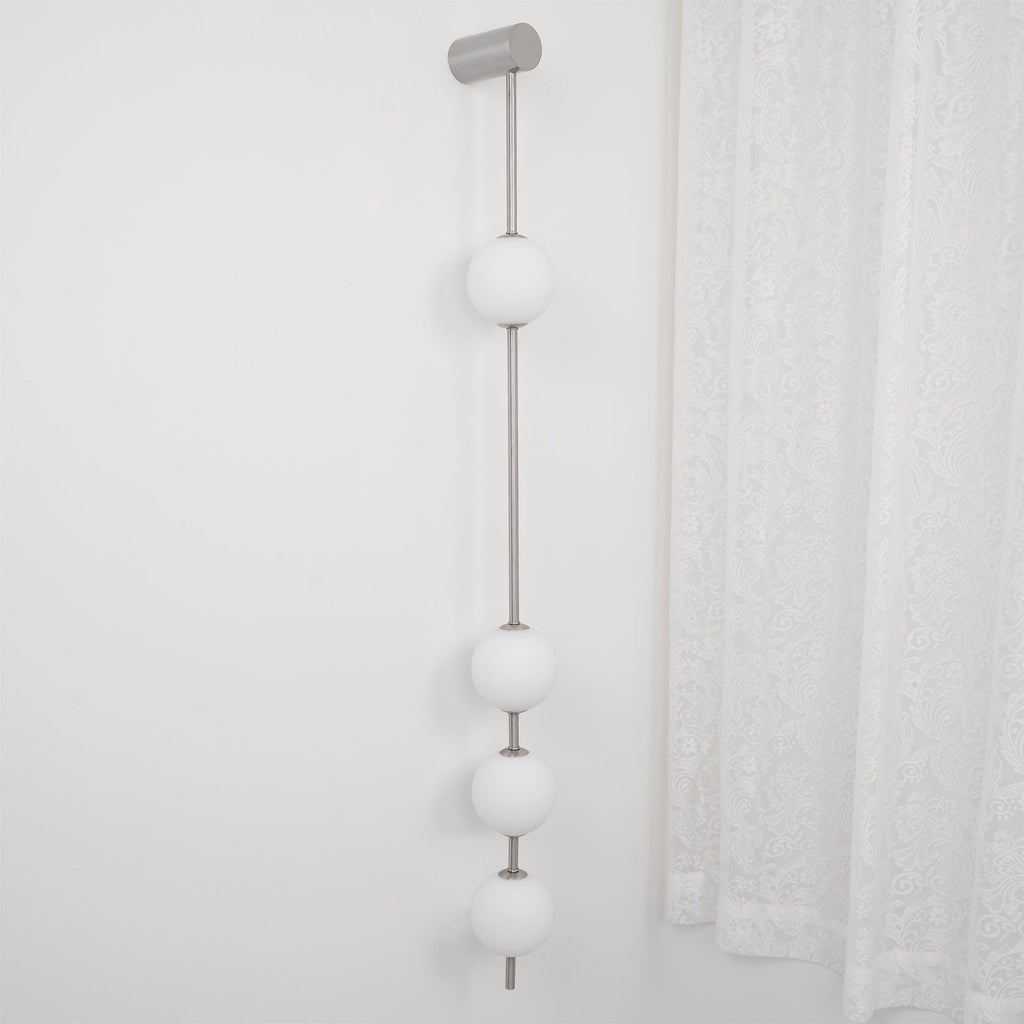 Lustra Applique Murale Sphères Verticales Laiton