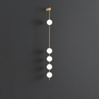 Lustra Applique Murale Sphères Verticales Laiton