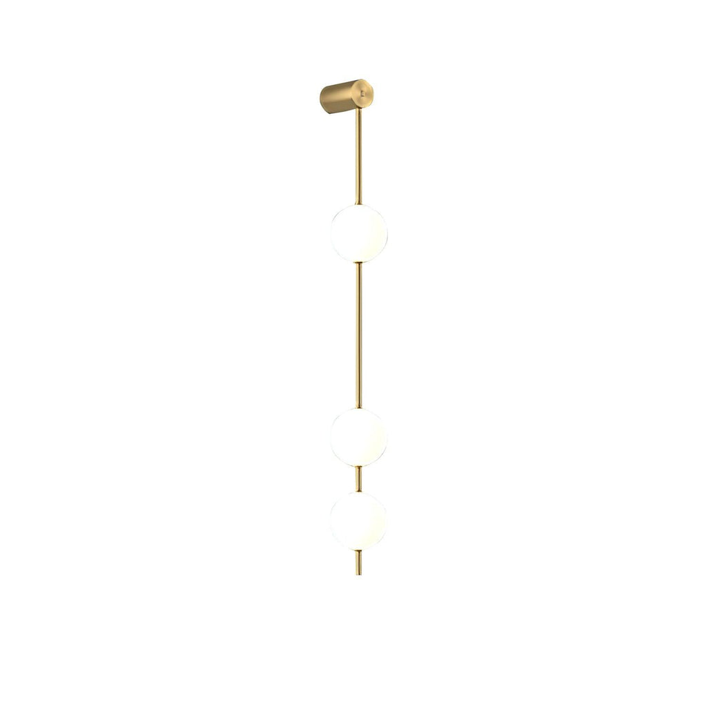 Lustra Applique Murale Sphères Verticales Laiton