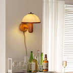 Lustra Applique Murale Champignon Bois de Chêne