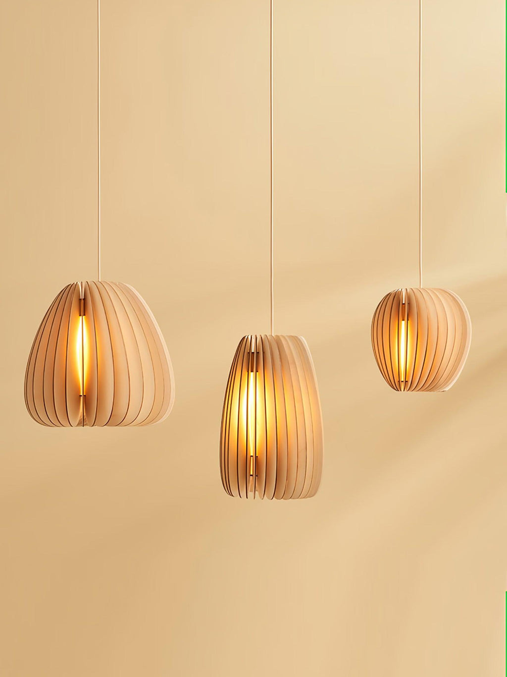 Vovene Élégance Unique Sphère Bois Suspension