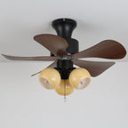 Plafonnier Ventilateur Lunara en Bois Vintage