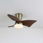 Ventilateur de Plafond Moderne en Bois Caspian avec Lumière