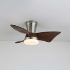 Ventilateur de Plafond Moderne en Bois Caspian avec Lumière